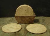 coral beige coasters