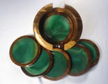 gemstone drink coasters