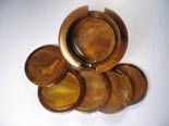 natural gemstone coasters