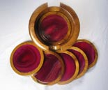 pink agate coasters